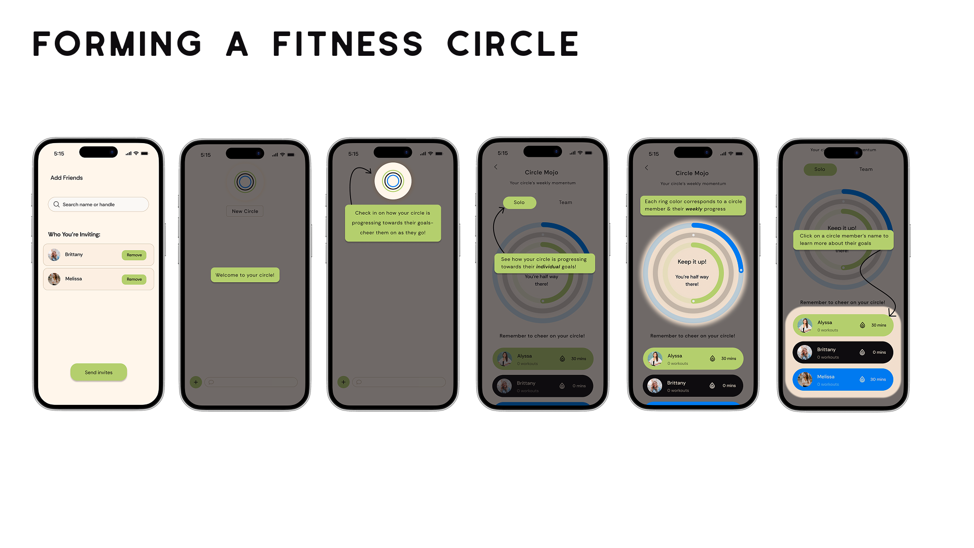 Forming a Fitness Circle