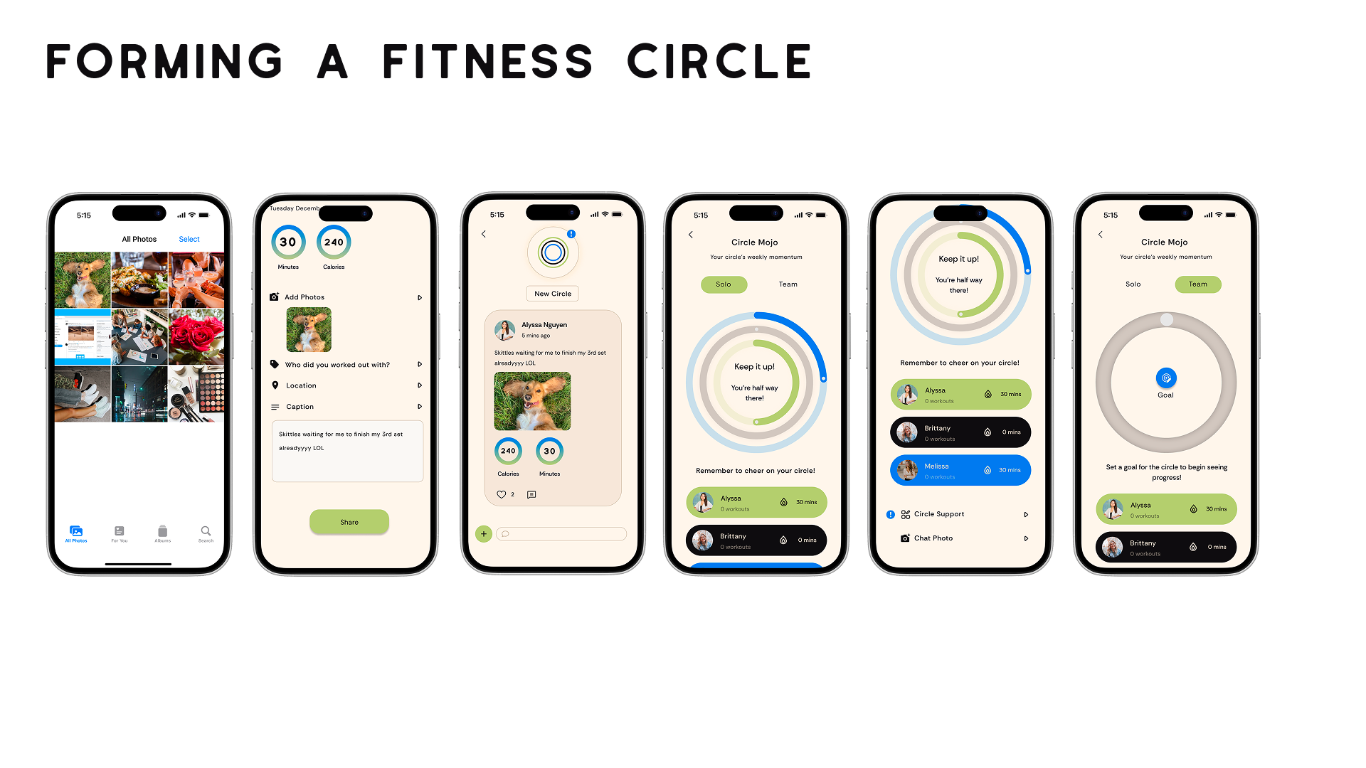 Forming a Fitness Circle