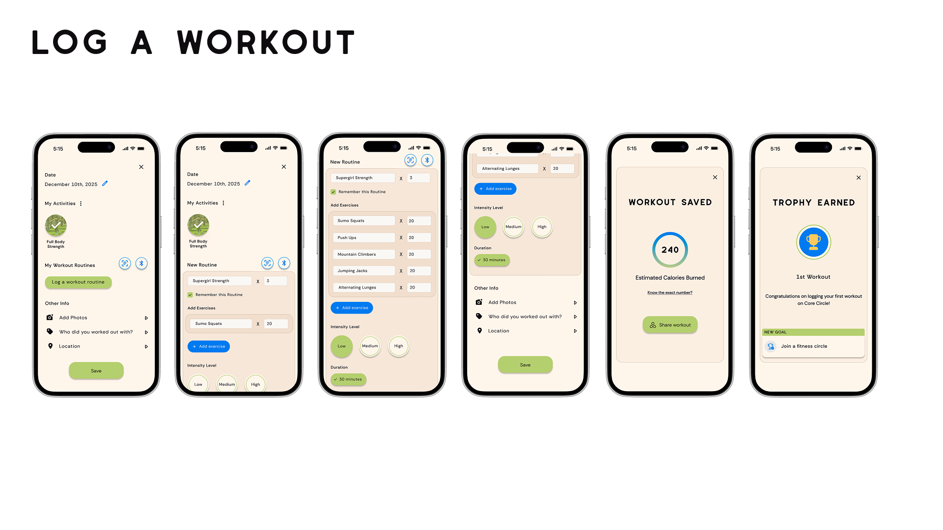 Log a Workout